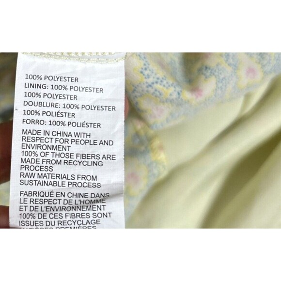 Derek Lam Jumpsuit Deep V Neckline Sleeveless Yellow Floral Print Wide Leg Sz 48 - Picture 5 of 15